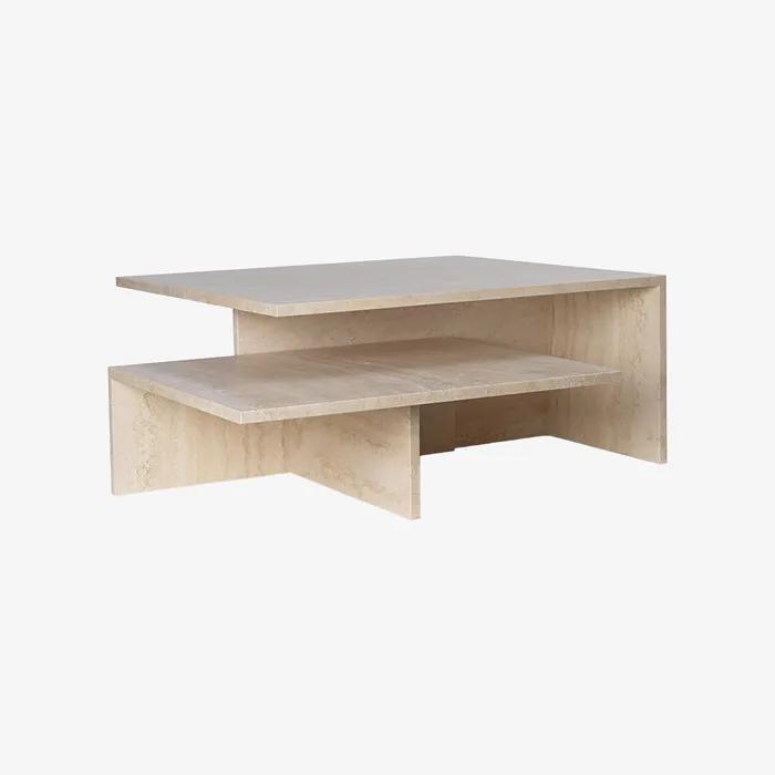 DISTINCT GRANDE DUO TABLE TRAVETINE