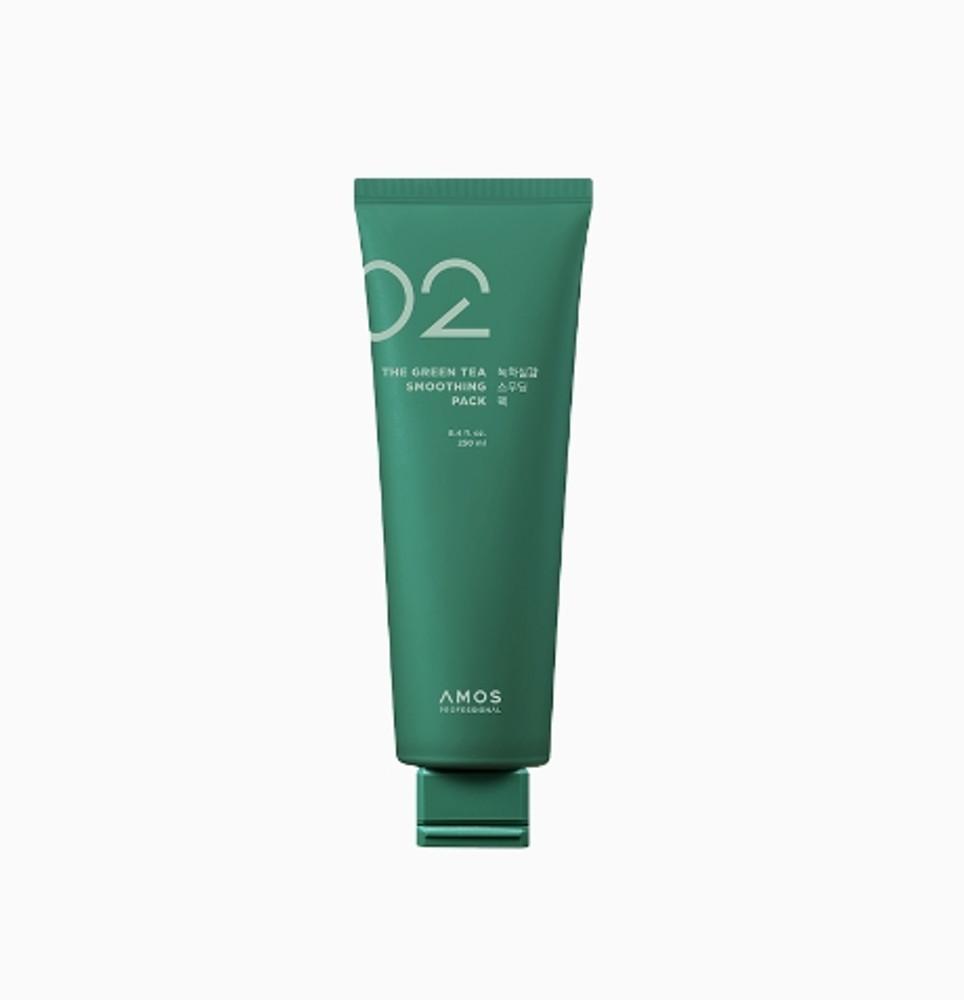 신)아모스 녹차실감 스무딩 팩 250ml..