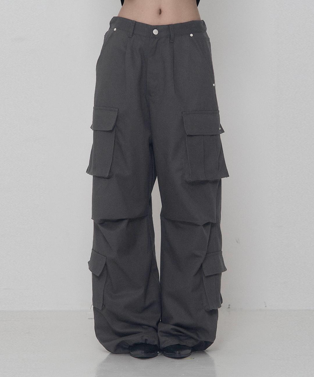 Tencel Cotton Cargo Pants (charcoal) - 3/5 순차배송