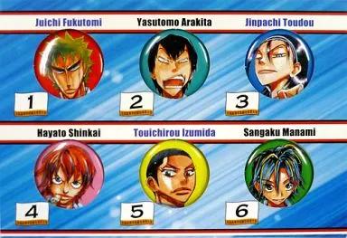 箱根学園 オリジナル缶バッジ(6個セット) 「弱虫ペダル」 週刊少年チャンピオン 3号連続応募者全員サービス品