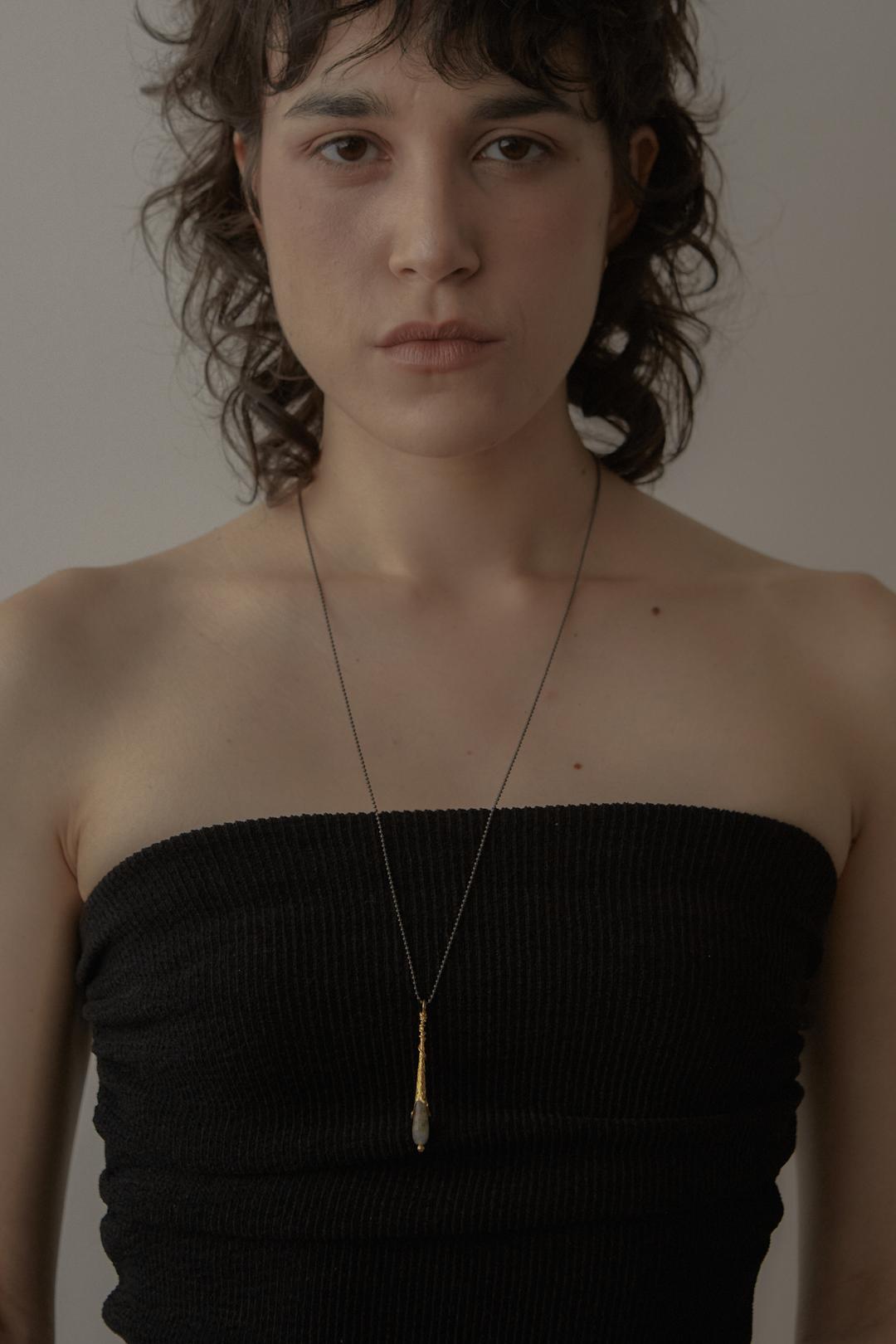 Rough drop necklace-antique ver.