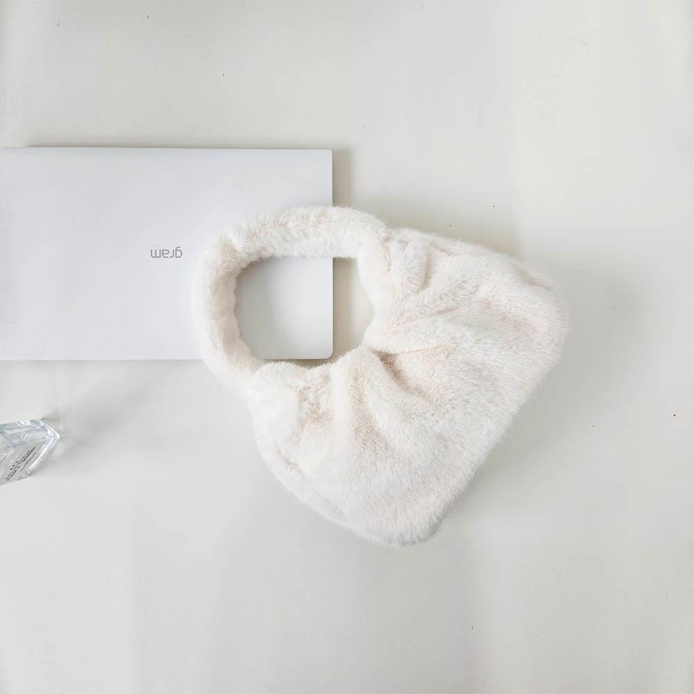 로렘입숨 [만두백X리뷰보장]4col 데일리 밍크 퍼 보들 토트백 토끼털 가방