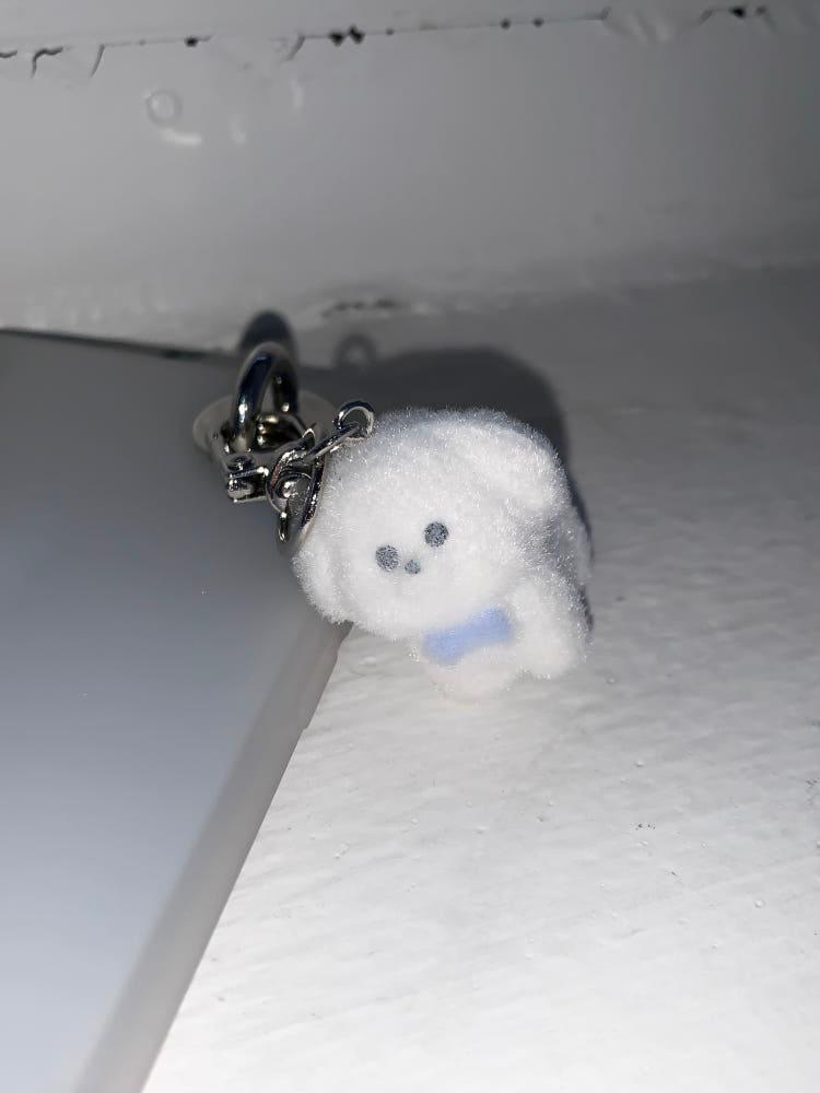bichon key ring 비숑 키링 강아지 후로킹 에어팟 핸드폰 줄