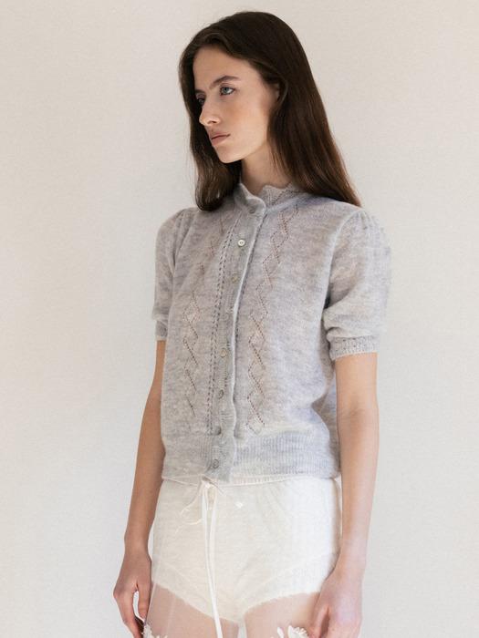 SUGA POWDER CROCHE HALF KNIT CARDIGAN_TT5S305LG