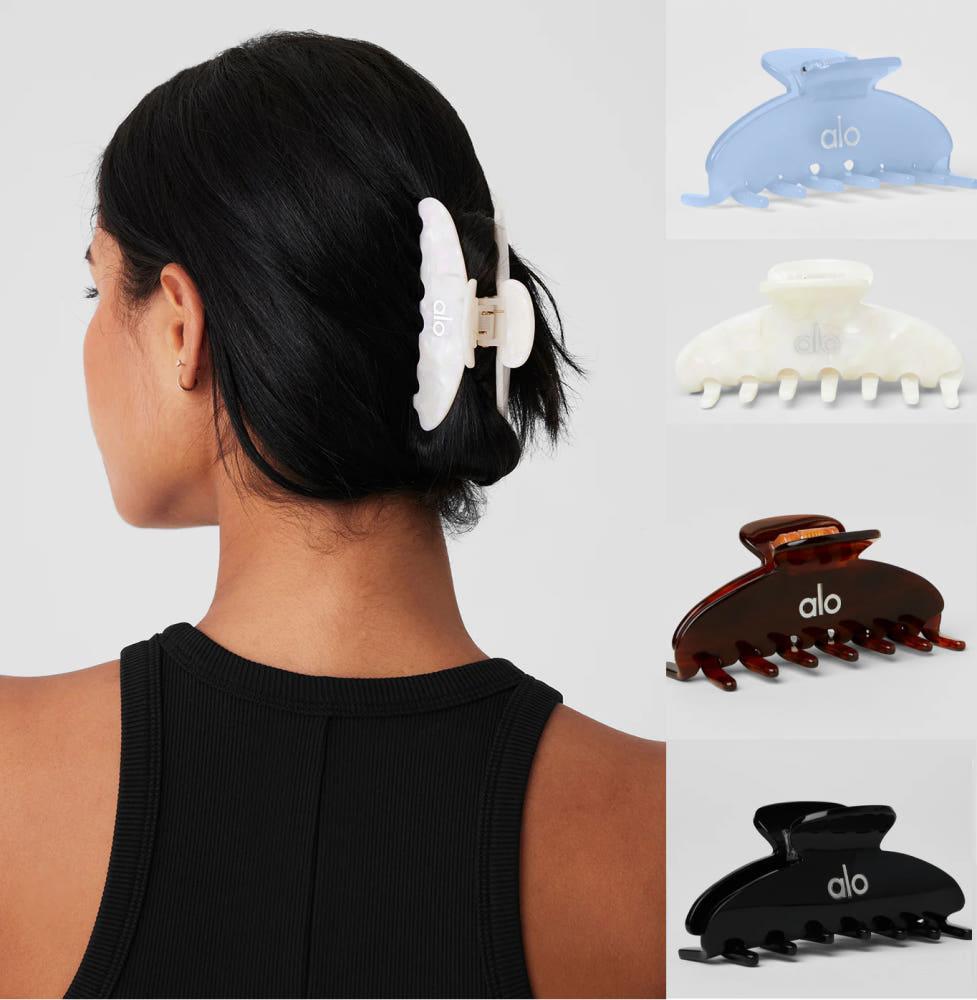 알로요가 90S 클로 클립 올림 긴 머리 헤어 집게 핀 4컬러