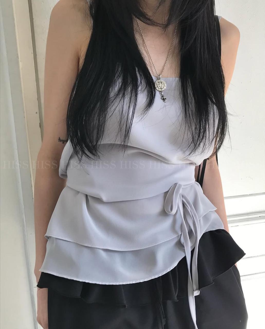 히스 PD 시어 쉬폰 블라우스 (4C)