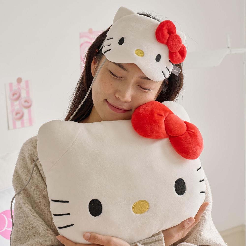 [잉코] 산리오 헬로키티 눈찜질 수면 온열안대