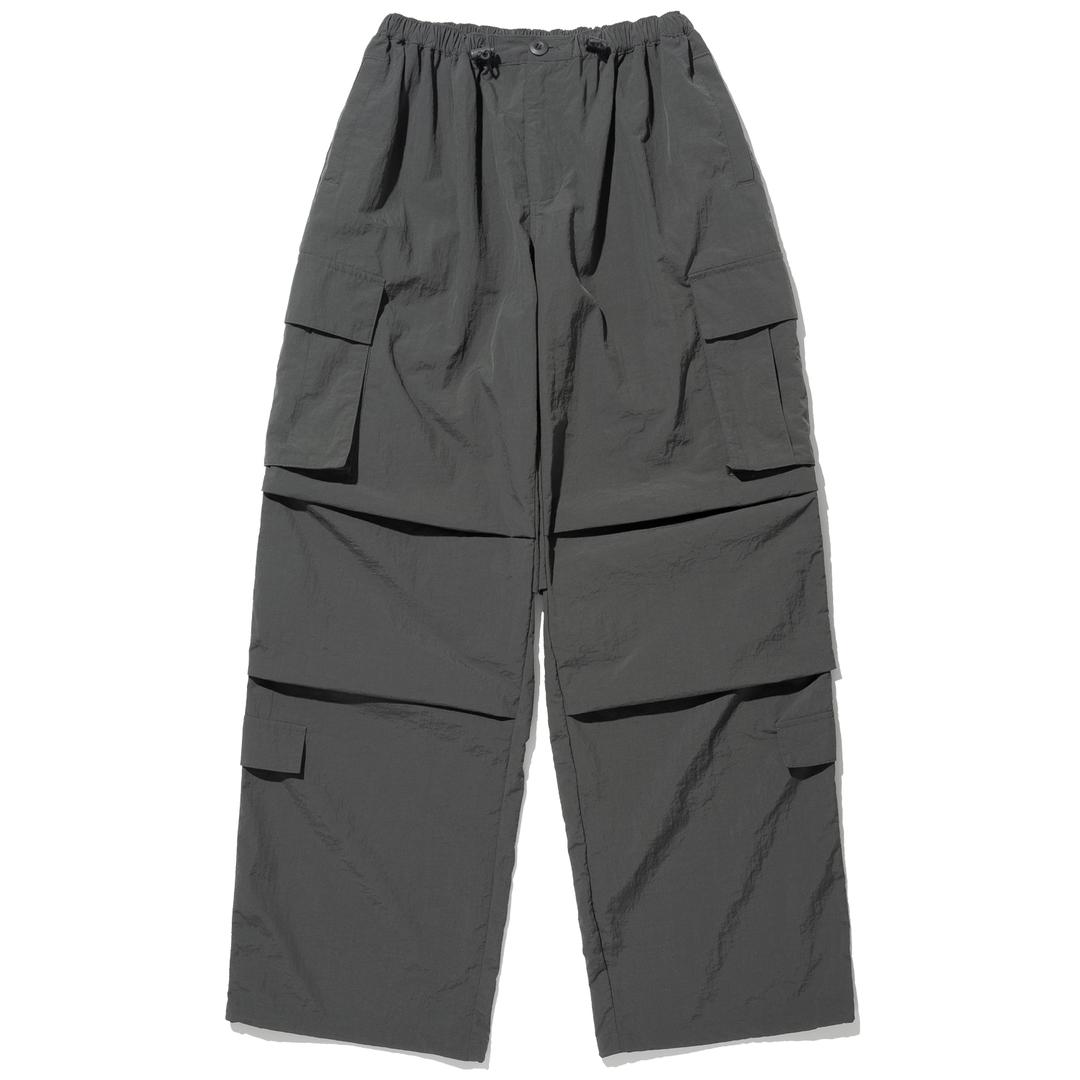 W Parachute Nylon Cargo Pants - Charcoal