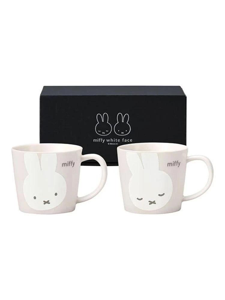 미피 화이트 페이스 페어 머그 2세트