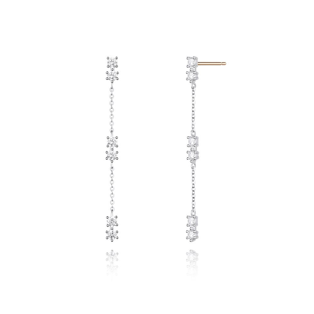 [스톤헨지] 14K 큐빅 드롭 귀걸이 SA24C78T