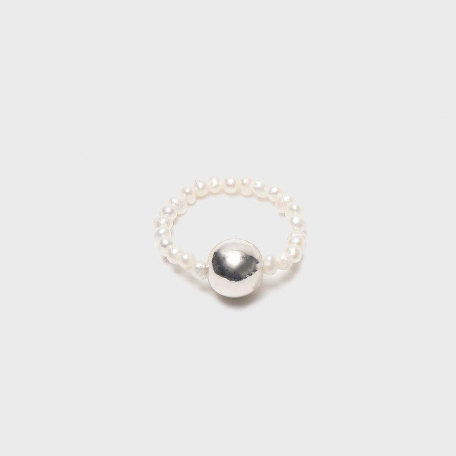 big silver ball ring