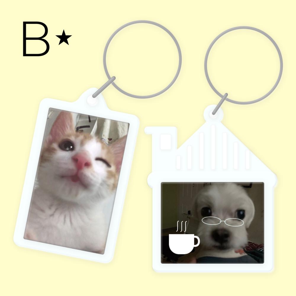 [23room] kitty ✩⡱ puppy ♡⃞⃛୭ keyring (2types)
