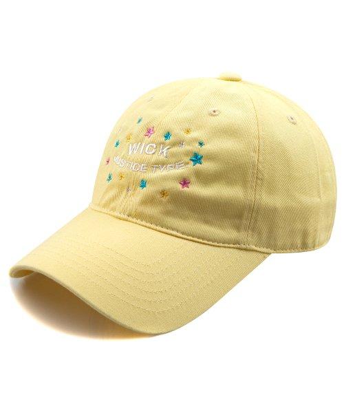 JUSTICE TYPE 워싱 볼캡-옐로우