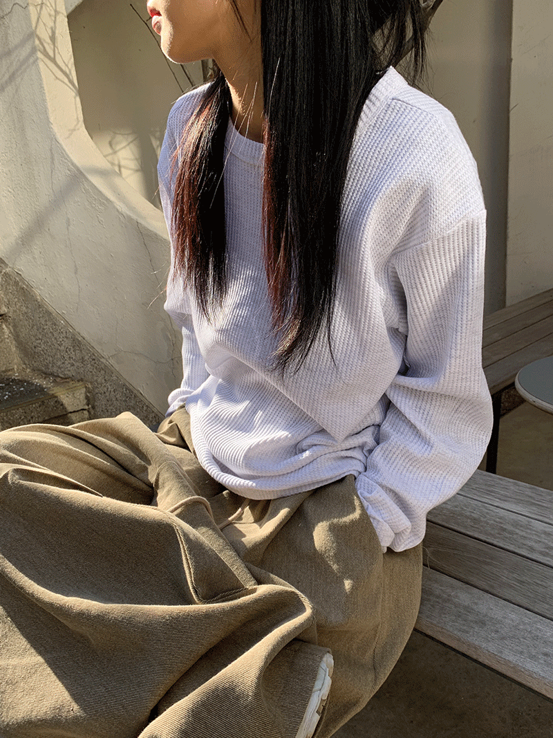 LOOSE WAFFLE TEE