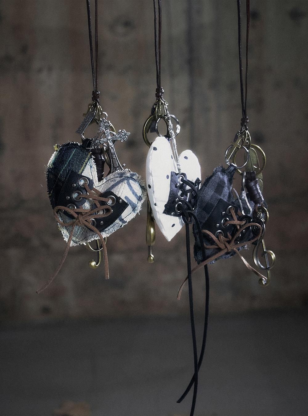 Broken Heart Charm Necklace & Key Holder