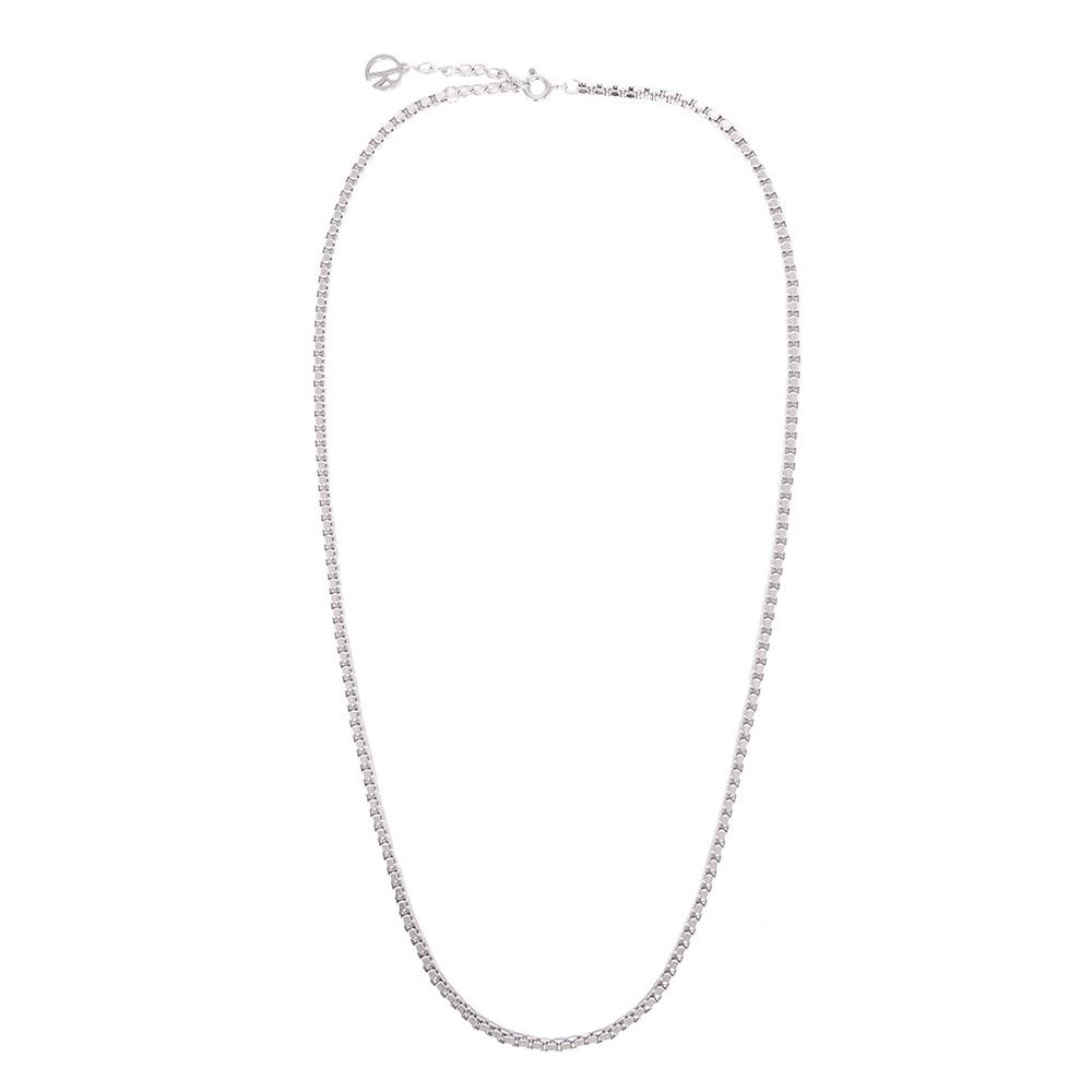 [남녀공용] 미니멀 스퀘어 써지컬 체인 목걸이