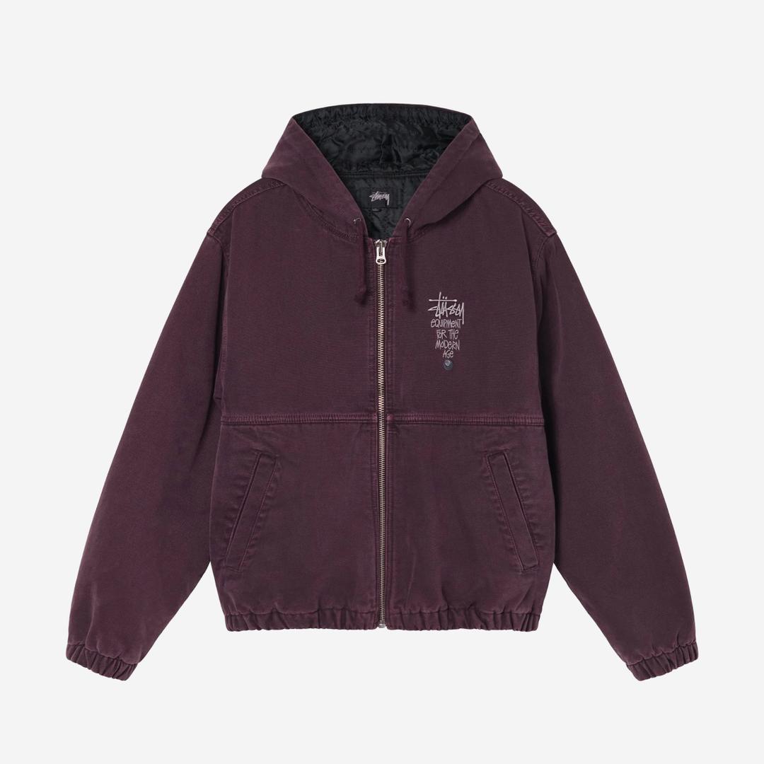 Stussy Canvas Insulated Work Jacket Purple