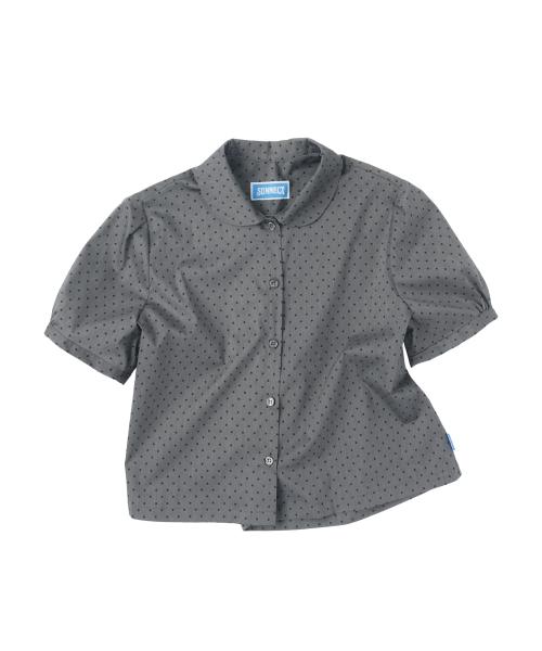 P.D. Round Collar S/S Shirt - Charcoal