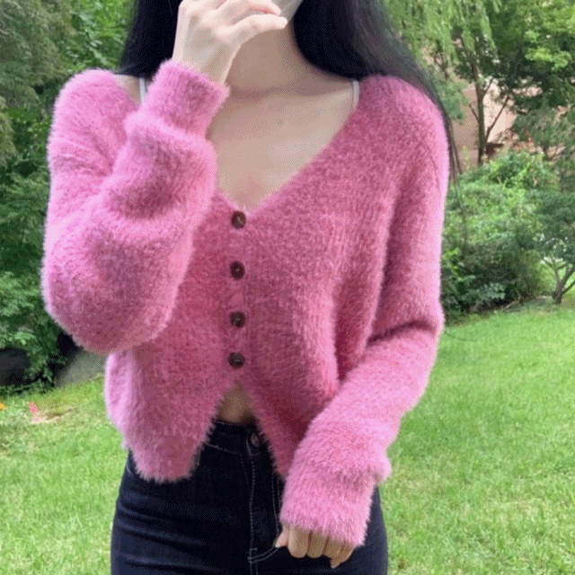 [4col] 부들 앙고라 가디건