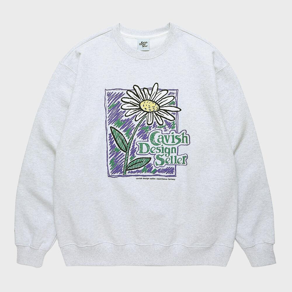 DAISY SWEATSHIRT LIGHT GREY(CV2CSUM464A)