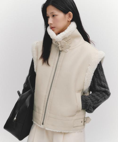에코퍼 무스탕 베스트(MAEDVT02MLE)