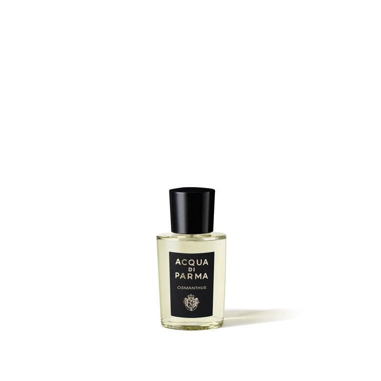 Shop Osmanthus perfume by Acqua di Parma. The precious scent of the osmanthus flower meets luminous citrusy delight in a floral and fruity fragrance for your skin.