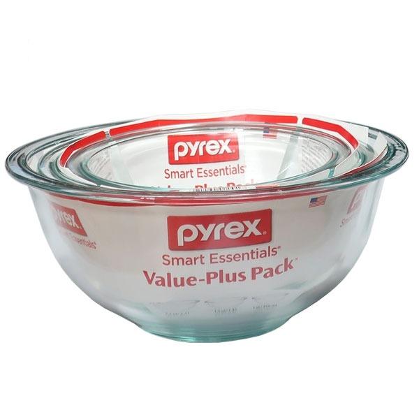 파이렉스 믹싱볼 유리볼 세트 3P