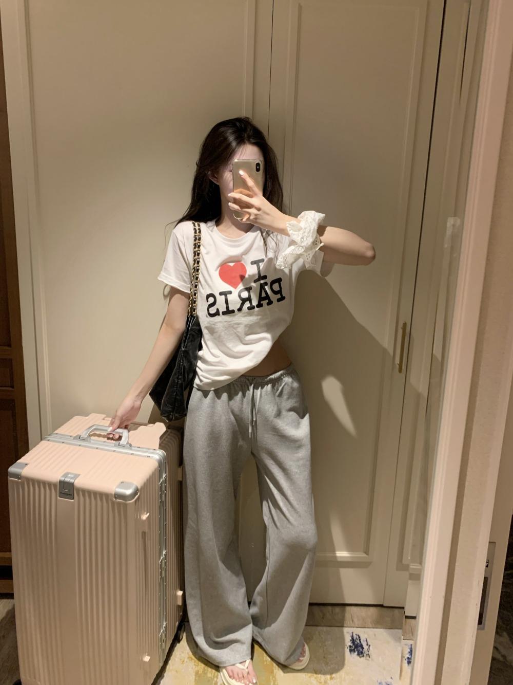 lazy jersey training pants_melange