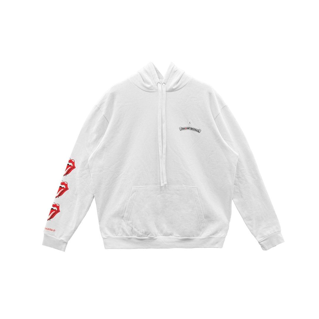 Chrome Hearts Rolling Stones Scroll Logo Hoodie