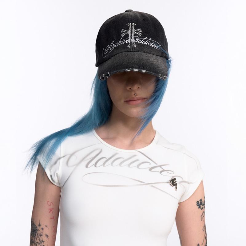 [5월 12일 예약 배송]CRUCIA CAP (BLACK DENIM)