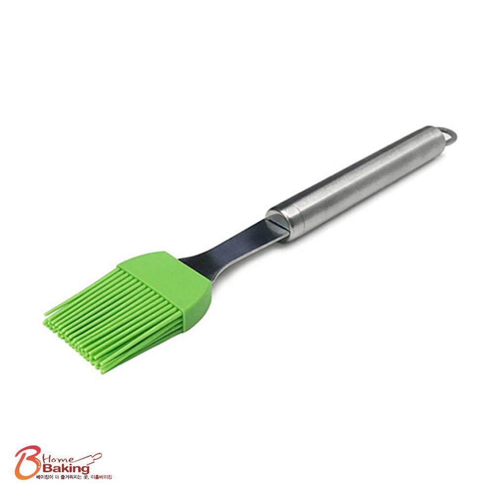스텐손잡이브러쉬 실리콘브러쉬 실리콘붓 키친툴 기름 오일 스텐레스요리솔 양념 김 제과제빵