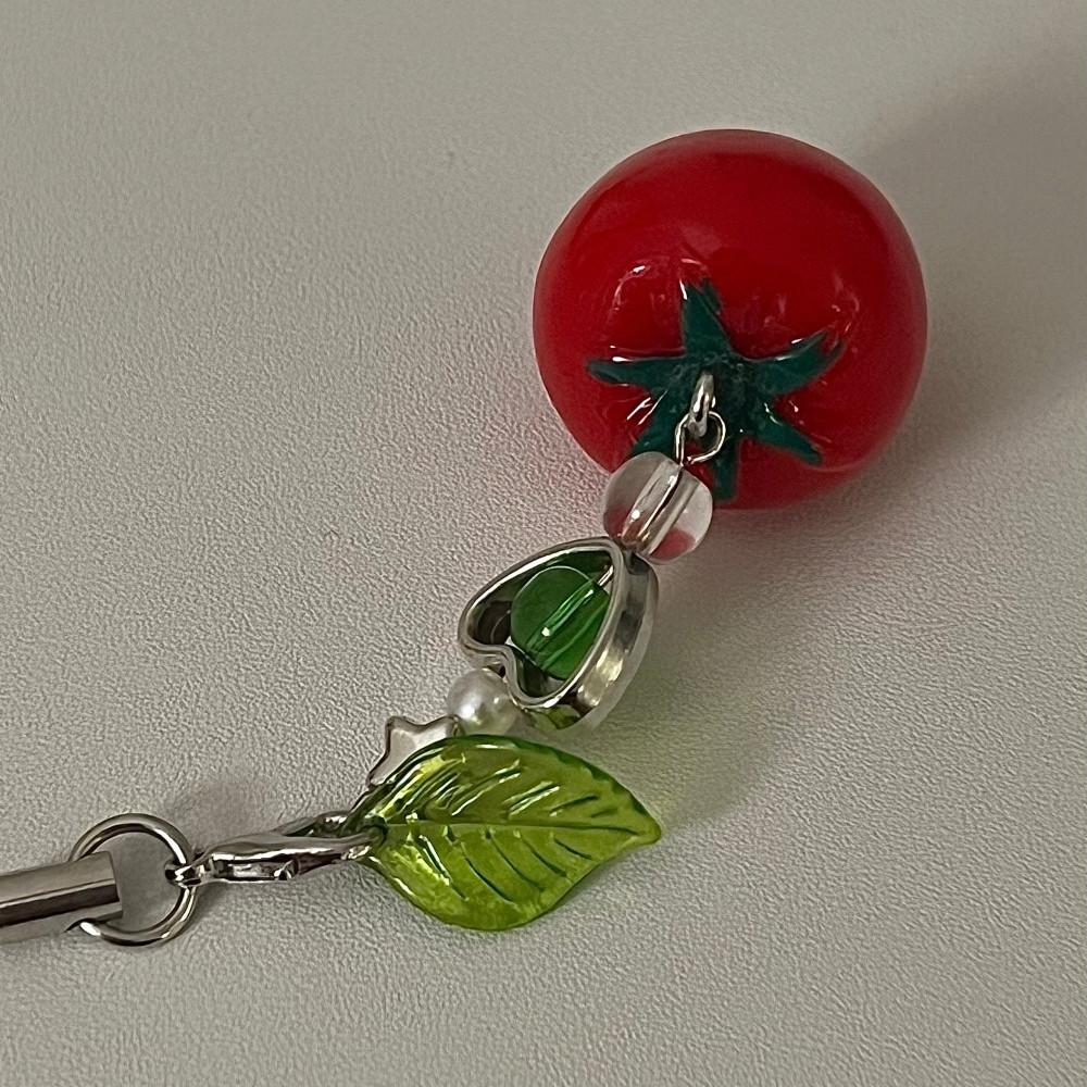 탱글한 토마토 과일 식물 귀여운 키링