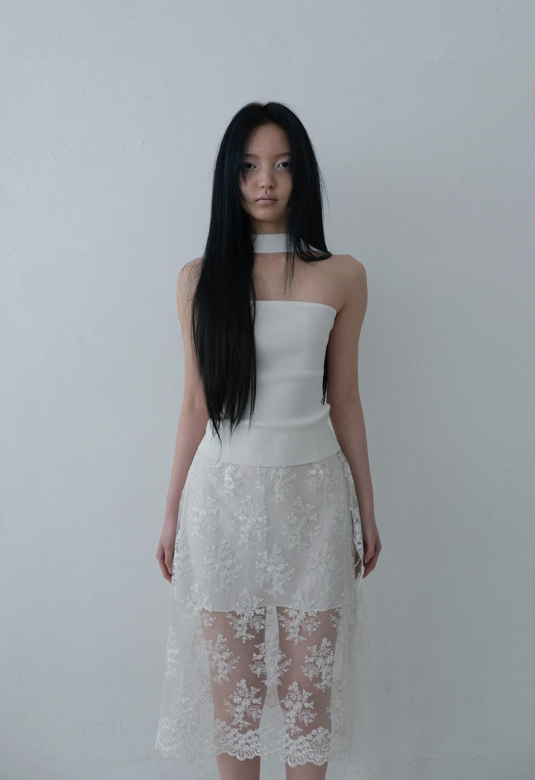 Choker Knit Top, 2color