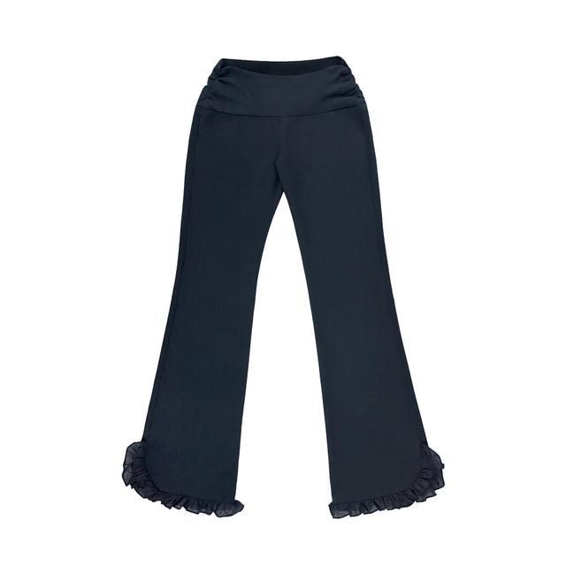 FRILL WRINKLED PANTS