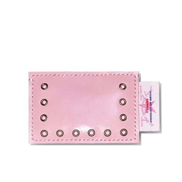 [런칭기념 30% OFF] Eyelet Card Case 아일렛 카드지갑 - Pillow Talk Pink