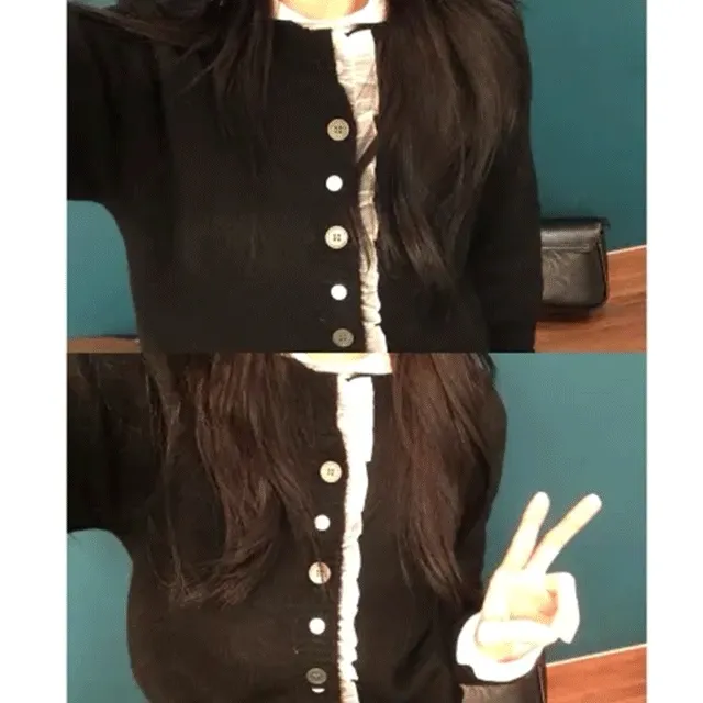 [기간할인/주문폭주] 코이 프릴 단추 가디건