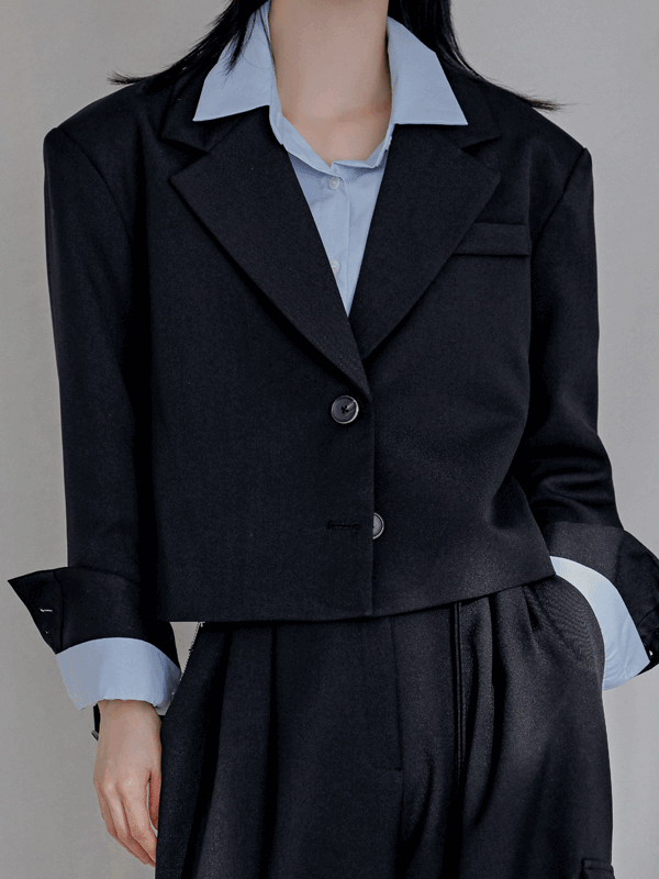 콜렉트 셋업 크롭자켓, 2colors