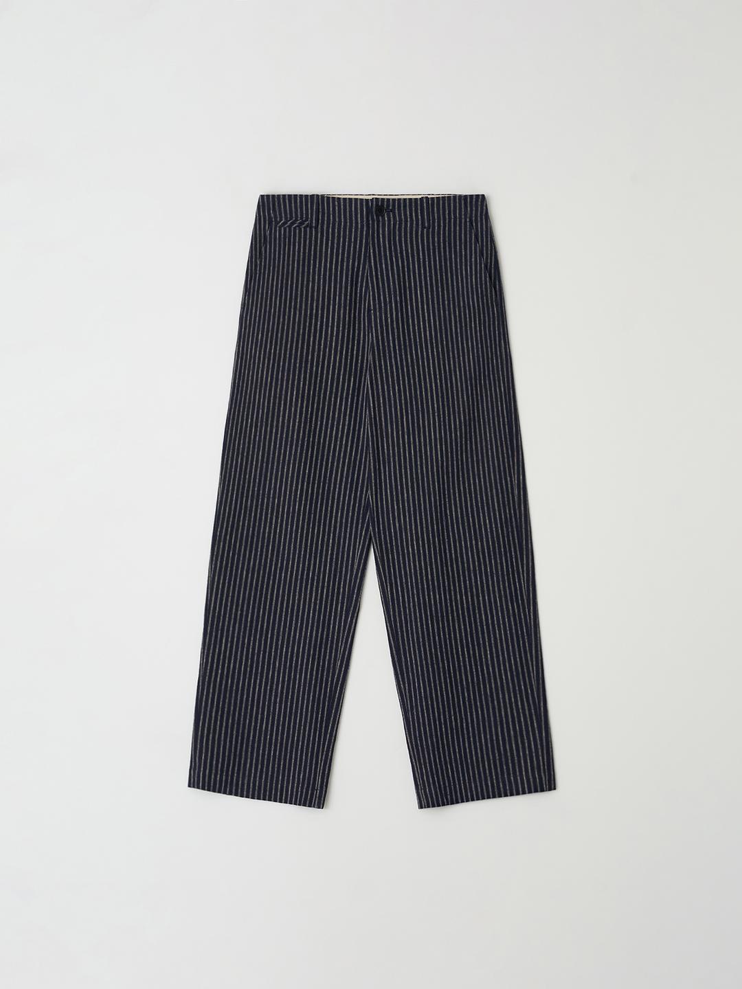 U.S army stripe chino pants_navy stripe
