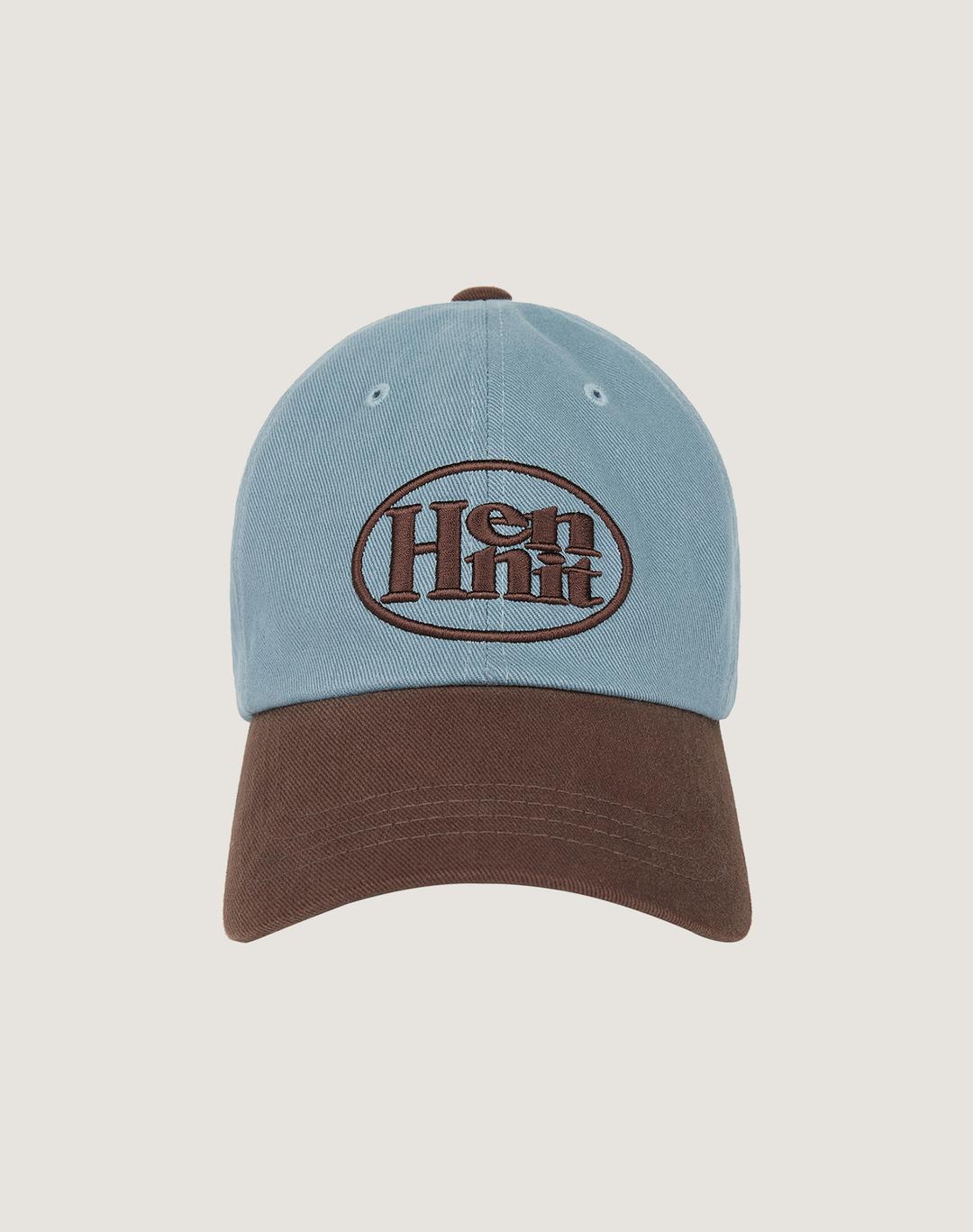 Hennit Logo Cap (Sky Blue/Brown)