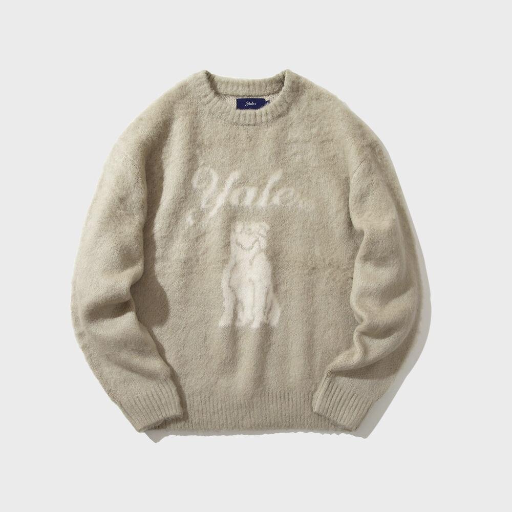 HERITAGE DAN BRUSHED KNIT GREEN BEIGE