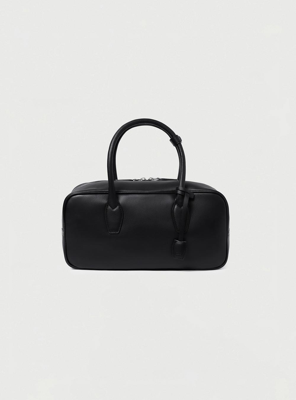 BOX LEATHER BAG - BLACK