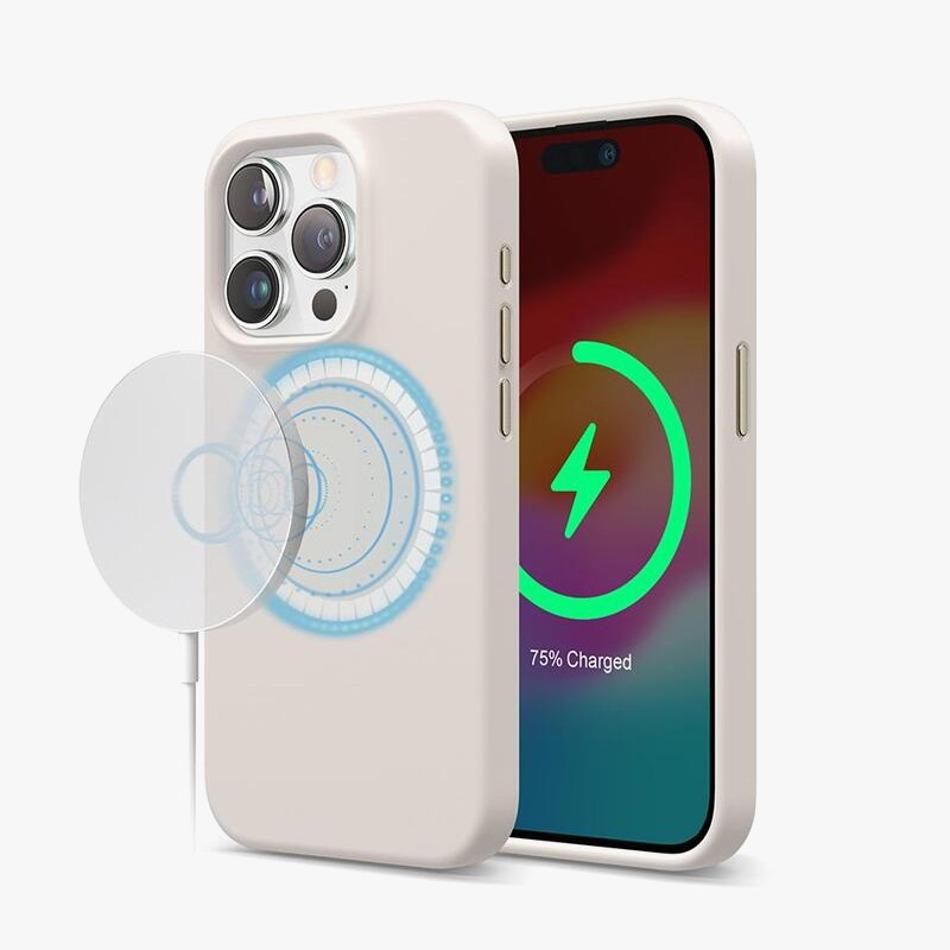 엘라고 아이폰15 프로 프로맥스 맥세이프 실리콘 케이스