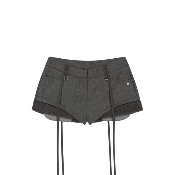 Micro Wool Shorts (GREY)