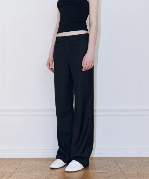 스트레이트 팬츠 (BLACK)