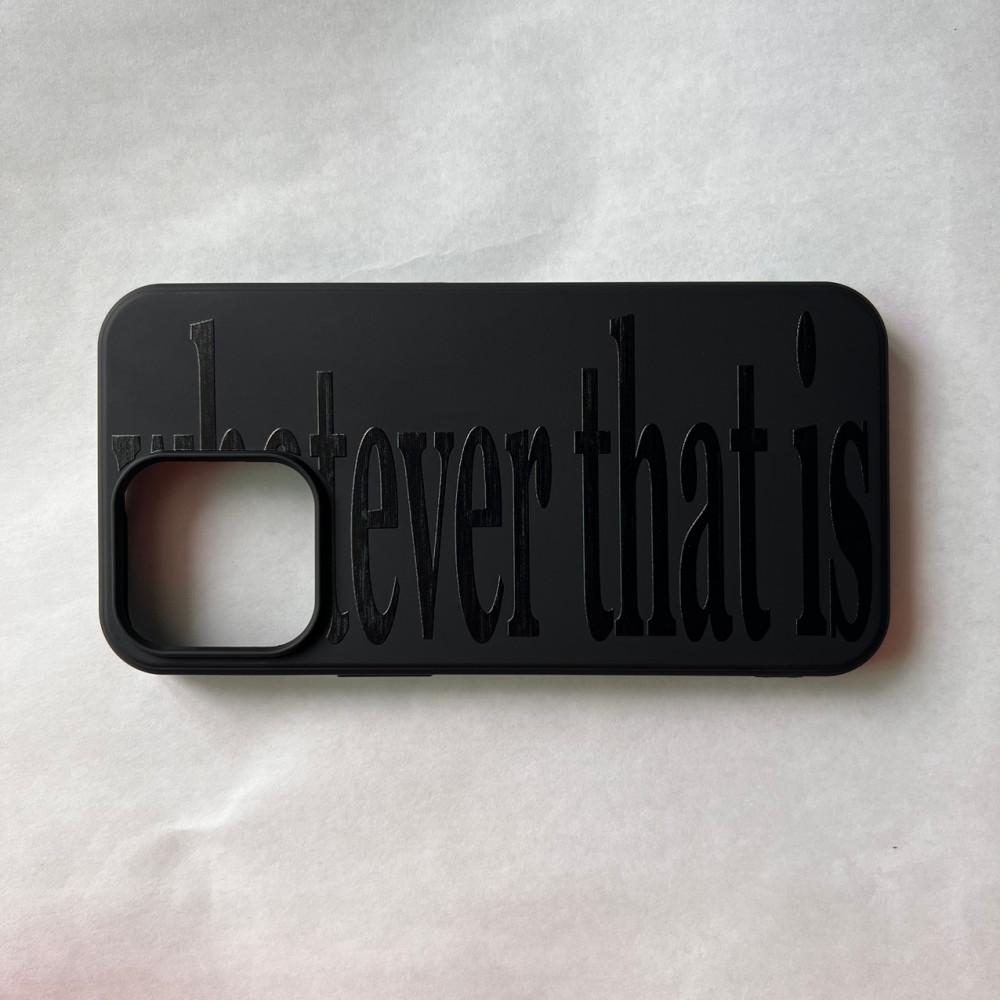 (Black Jelly) Whatever Black Phone Case