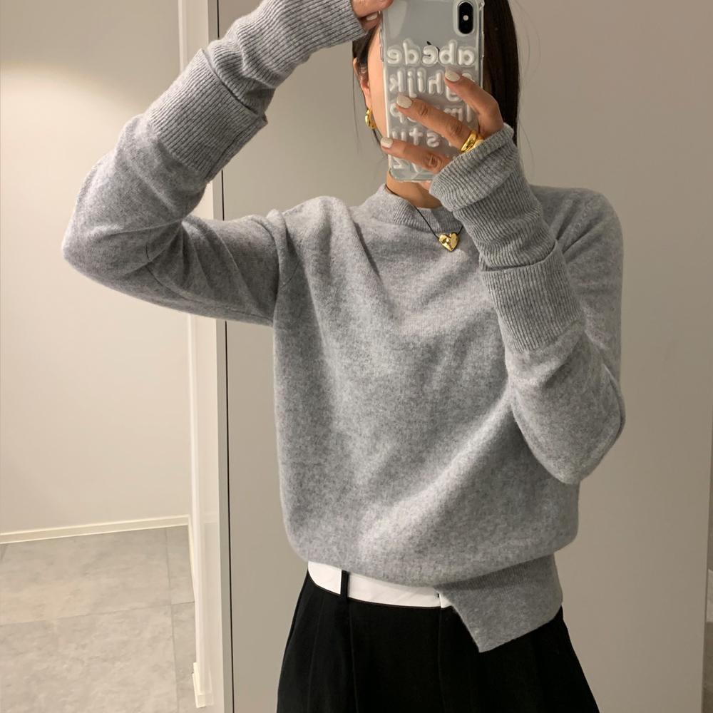 파인게이지 /루이지 핸드워머 트임 울니트