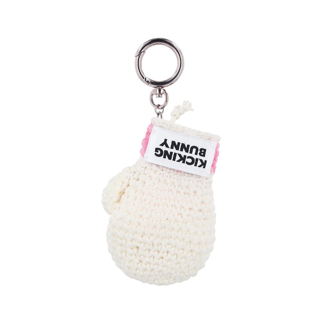 BOXING GLOVE keyring - Love in white