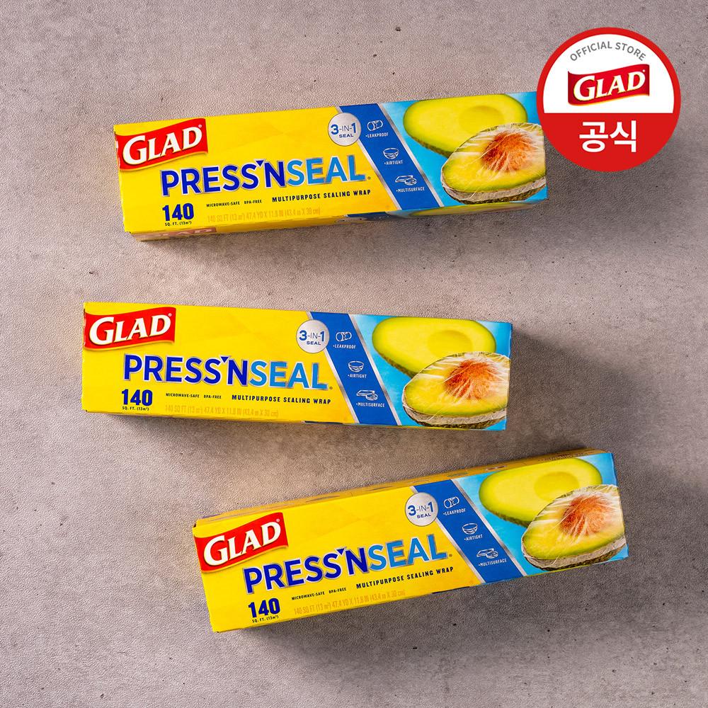 [BEST] 글래드 매직랩 점보형 샌드위치 커피 랩핑 주방 배달용 랩 프레스앤씰 4340x30cm, 3개