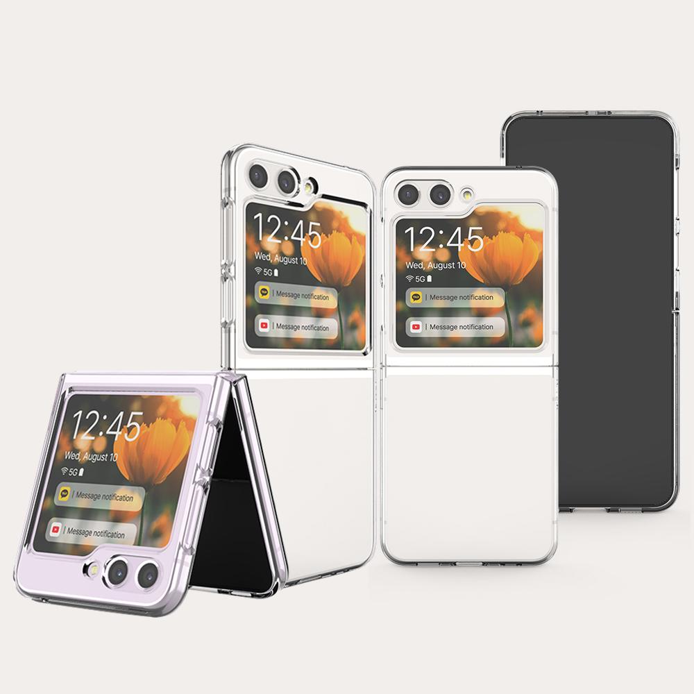 갤럭시 Z플립5 케이스 보호 슬림 투명 하드 케이스