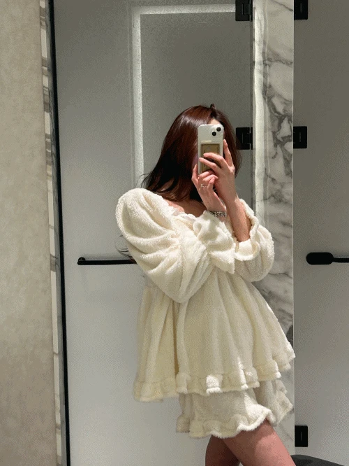 프릴숏 수면 파자마